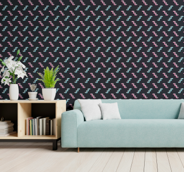Geometrinen toistuva kuvio geometrinen tapetti - Tenstickers