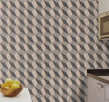 3d geometrinen aihe 3d tapetti - Tenstickers
