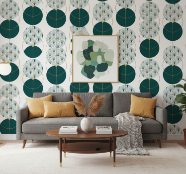 Glamourtyylinen geometrinen tapetti - Tenstickers