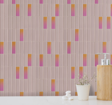 Gradientti geometrinen kuvio laattatapetti - Tenstickers
