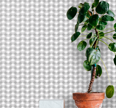 Harmaa pyöreä kuvio geometrinen taustakuva - Tenstickers