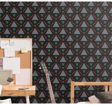 Heimojen boho-kolmiot kolmio tapetti - Tenstickers