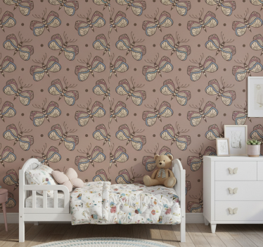 Inspiroiva vintageperhosvoitto perhostapetti - Tenstickers