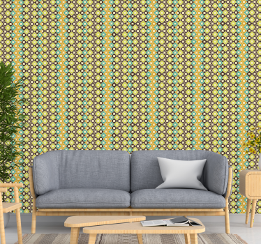 Kaunis rombo vintage tapetti - Tenstickers