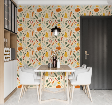 Keittiö tapetti eri ruokaa keittiön tapetti - Tenstickers