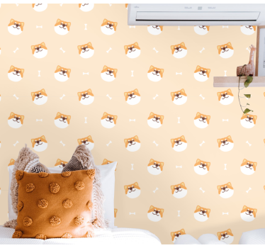 Kissan hauska kuvio kissat tapetti - Tenstickers
