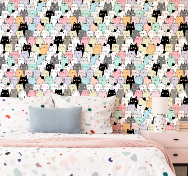 Kissat lastenhuoneen tapetti - Tenstickers