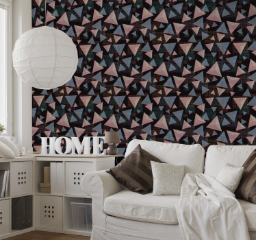 Kolmion monimutkaisuus geometrinen tapetti - Tenstickers