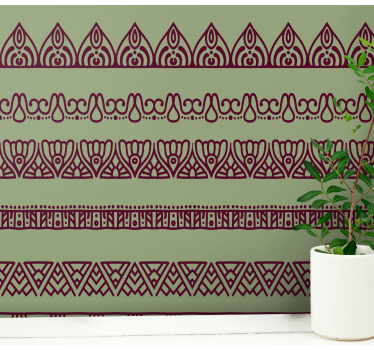 Koristeellisia reunakuvioita ornamentti tapetti - Tenstickers