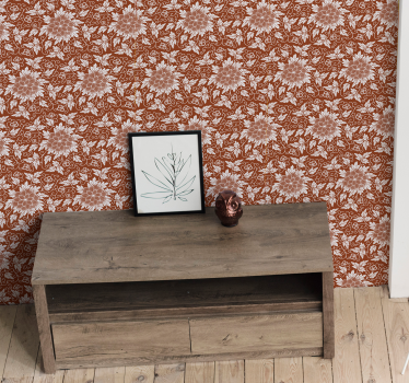Kukka paisley laatta tapetti ornamentti - Tenstickers