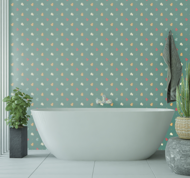 Kumi ankkakuvio wc tapetti - Tenstickers