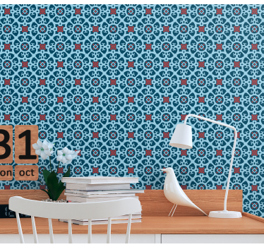 Kuviolliset laatat laatta tapetti - Tenstickers