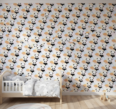 Lastenhuoneen tapetti pandateemalla - Tenstickers
