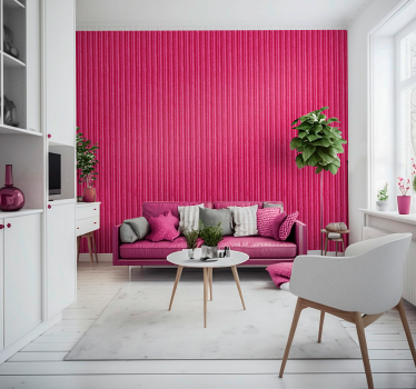 Magenta kangas olohuone tapetti - Tenstickers