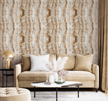 Beige värit marmori tapetti - Tenstickers