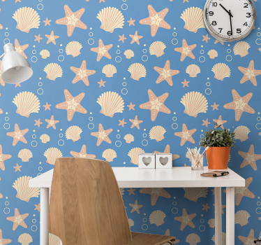 Merelliset aiheet luonto tapetti - Tenstickers