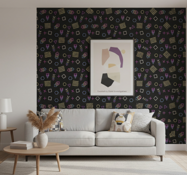 Moderni tapetti geometrinen muoto tutkimus - Tenstickers