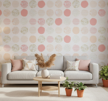 Moderni tapetti pastelli pistevaihtoehto - Tenstickers