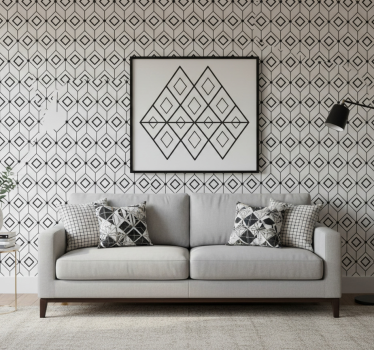 Moderni timanttigeometria tapetti - Tenstickers