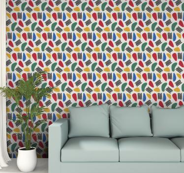 Moderni twister taidetapetti - Tenstickers