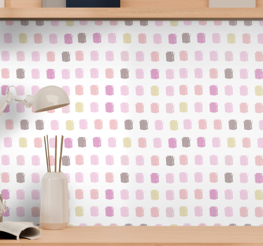 Neliömäiset siveltimen vedot neliökuvioinen tapetti - Tenstickers