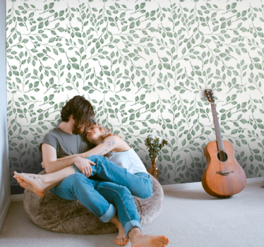 Oliivin oksat lehtitapetti - Tenstickers