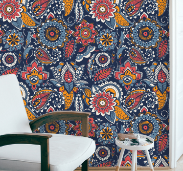 Paisley koristeellinen ornamentti tapetti - Tenstickers
