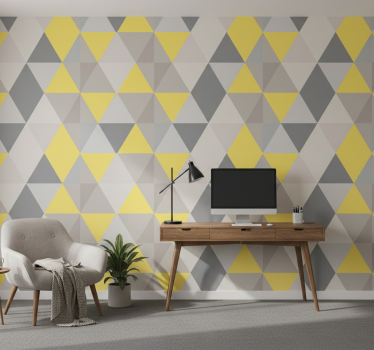 Pantone kolmiot toimiston tapetti - Tenstickers