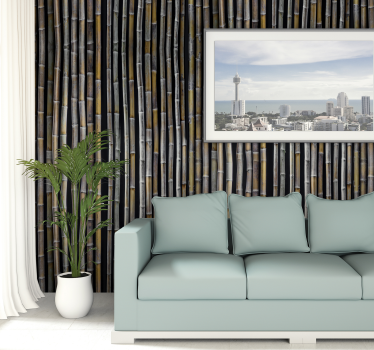 tapetti bahama keltainen tapetti ruskea - Tenstickers