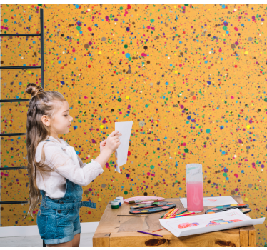 Pilkullinen roiske ympyrät tapetti - Tenstickers