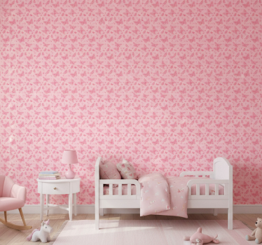 Pinkki lastenhuoneen tapetti - Tenstickers
