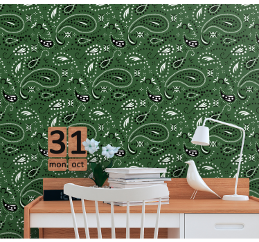 Pohjoismainen paisley-kuvio Pohjoismainen tapetti - Tenstickers