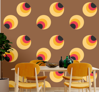 Pop silmämunat retro tapetti - Tenstickers