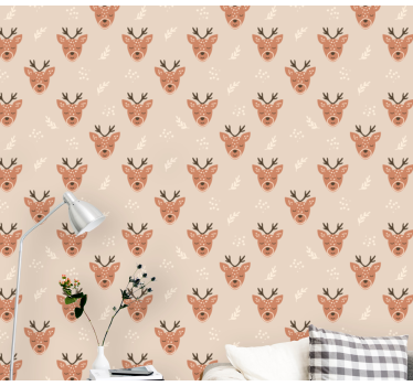 Poro kuvio eläintapetti - Tenstickers