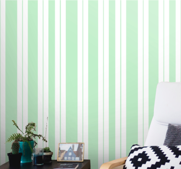 Raidallinen yksinkertainen eleganssi vaakaraita tapetti - Tenstickers