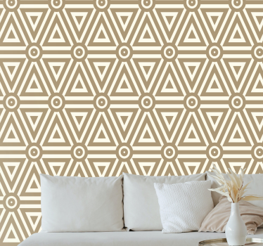 Retro vintage design tapetti olohuone - Tenstickers