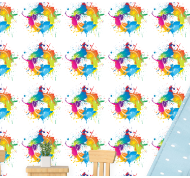 Roiskemaaliefekti taide tapetti - Tenstickers