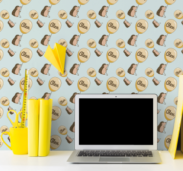 Siili ja ilmapallo tapetti nimellä - Tenstickers