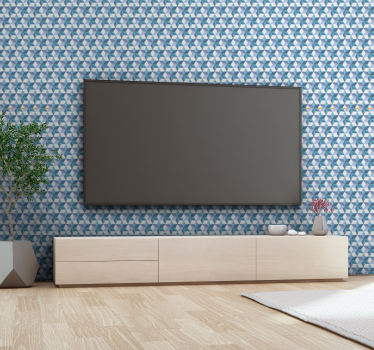 Siniset tähdet 3D tapetti - Tenstickers