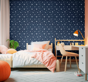 Tähtiä laivastonsininen tapetti tähti - Tenstickers