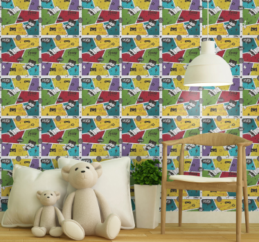 tapetti lapsille supersankari Tapetti lastenhuoneeseen - Tenstickers