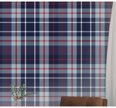 Tartaani ruudullinen laatta tapetti - Tenstickers