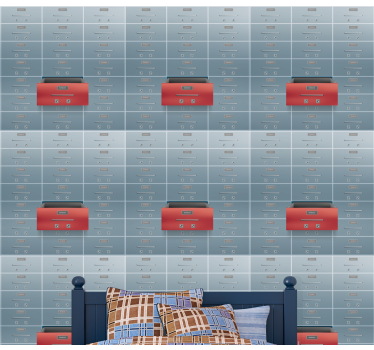 Teolliset kaapit teollinen tapetti - Tenstickers