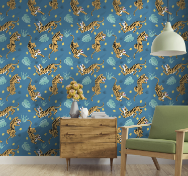 Tiikerit luonto tapetti - Tenstickers