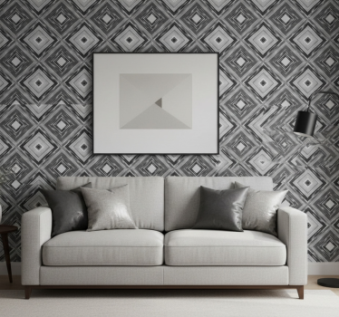 Timanttiharha geometrinen tapetti - Tenstickers