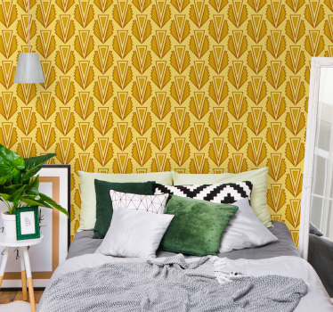 Tyylikäs chevron-kuvio geometrinen tapetti - Tenstickers