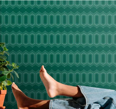 Tyylikkäät graafiset muodot geometrinen tapetti - Tenstickers