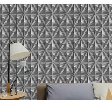 Tyylikkäät kuviolliset kuviot geometrinen tapetti - Tenstickers