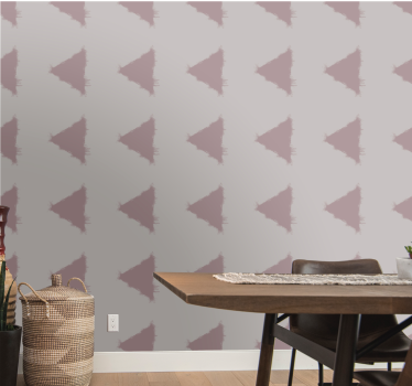 Tyylitelty kolmion muotoinen kuvio geometrinen tapetti - Tenstickers