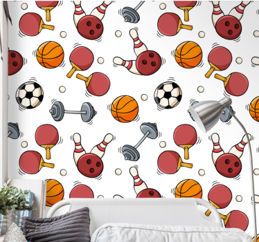 Urheilullinen malli moderni tapetti - Tenstickers